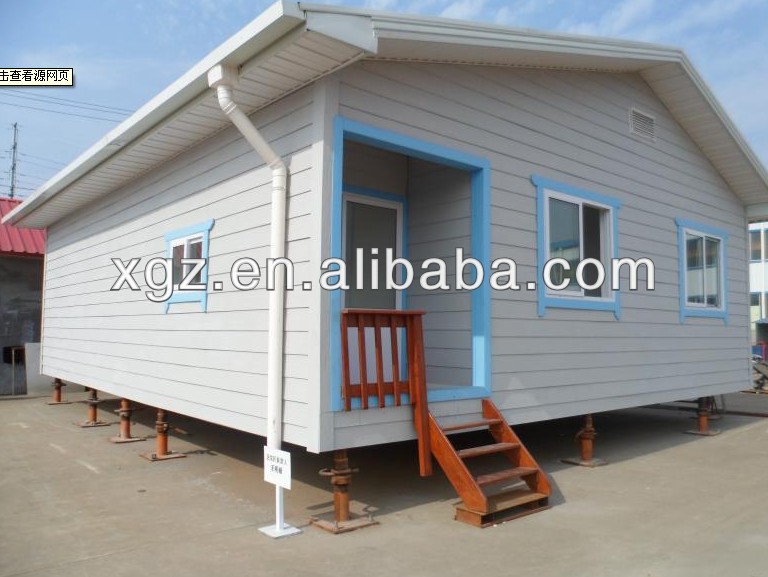 Hipped roof steel frame prefabricated house for sale