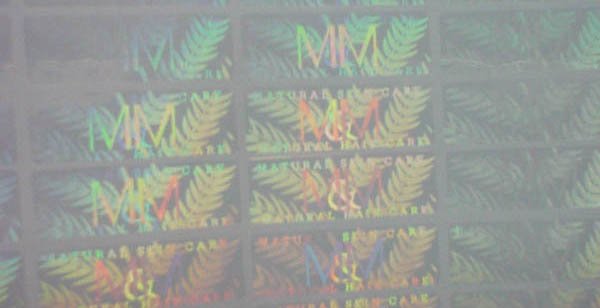 Hot stamping hologram holographic label with color changing