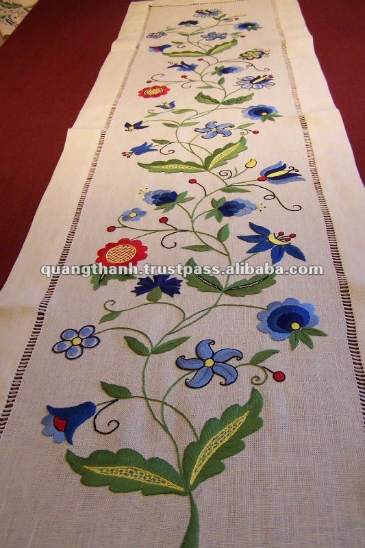 round table number Runner Embroidery  Made Table  Table Buy Embroidery Hand