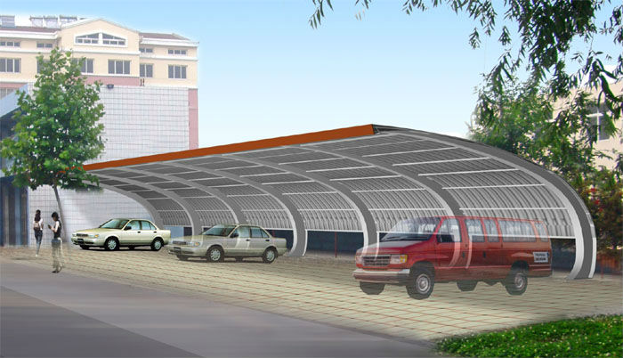 auto steel parking structure