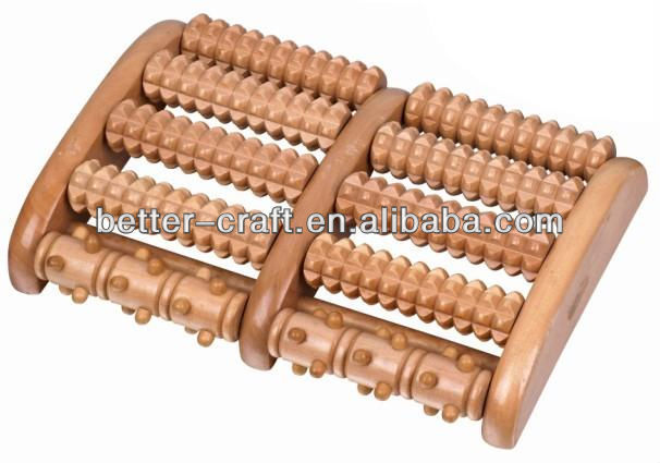 wooden foot massager