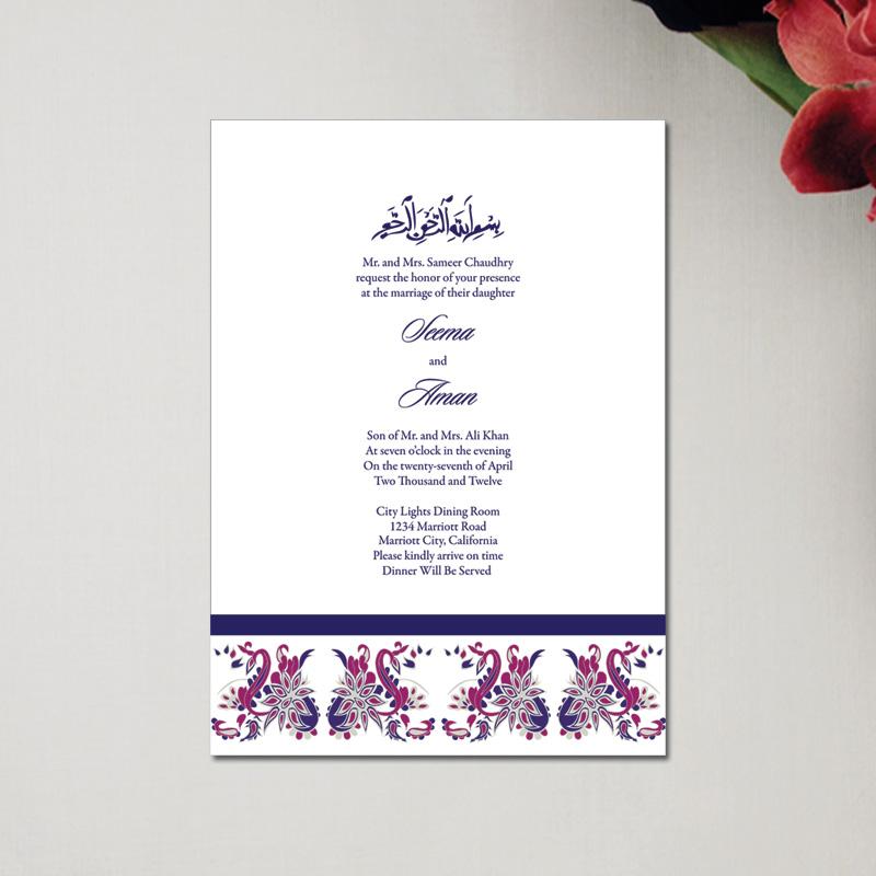 China Manufacturer Muslim Wedding Invitation Card - Buy