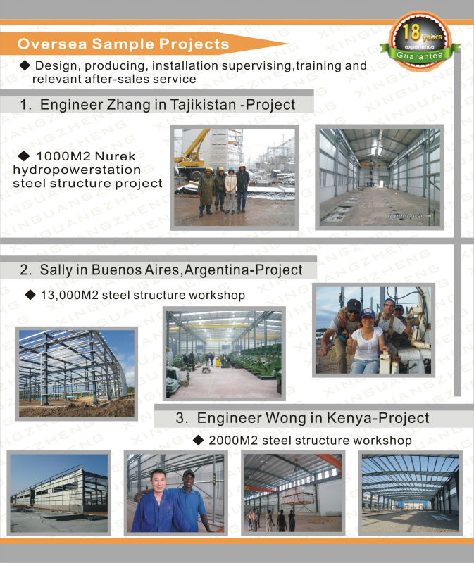 large span prefab lightweight steel frame structure logistics warehouse