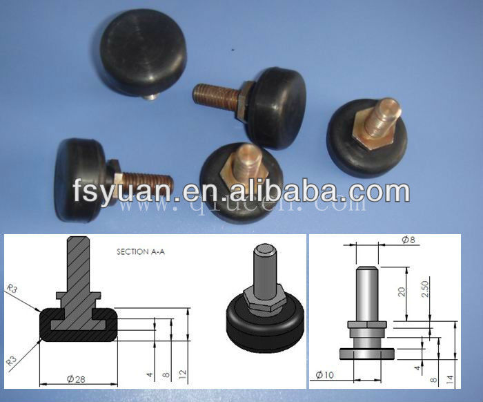 M8 Rubber Feet Rubber Damper Rubber Bumper Rubber Shock Absorber Rubber