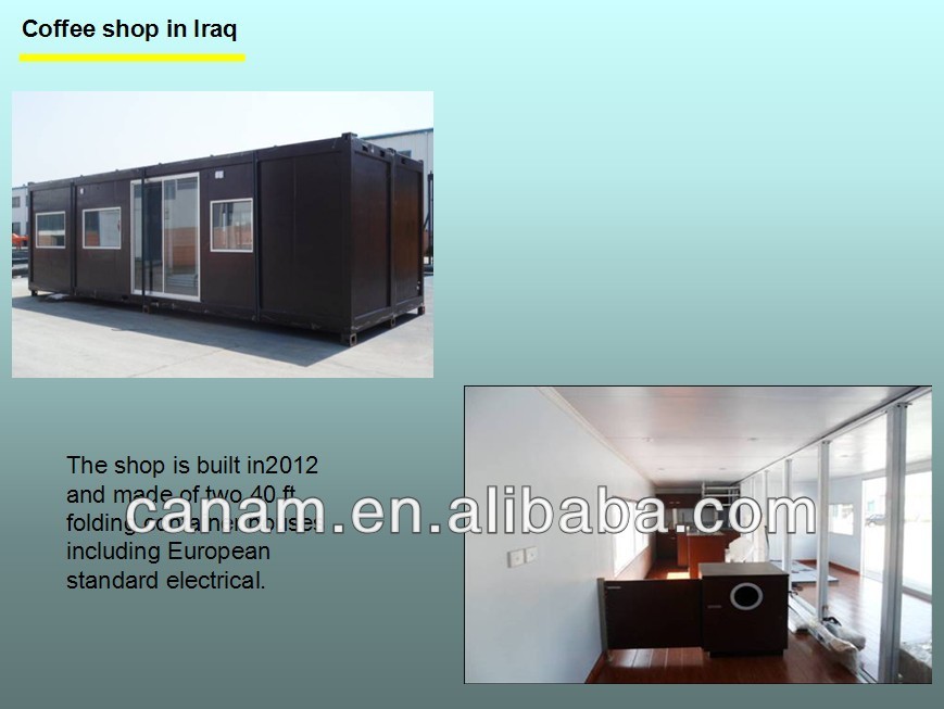 CANAM- Low cost flat pack container house modular office container house price