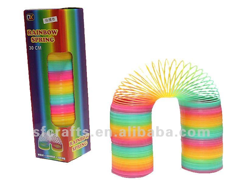 plastic rainbow magic spring