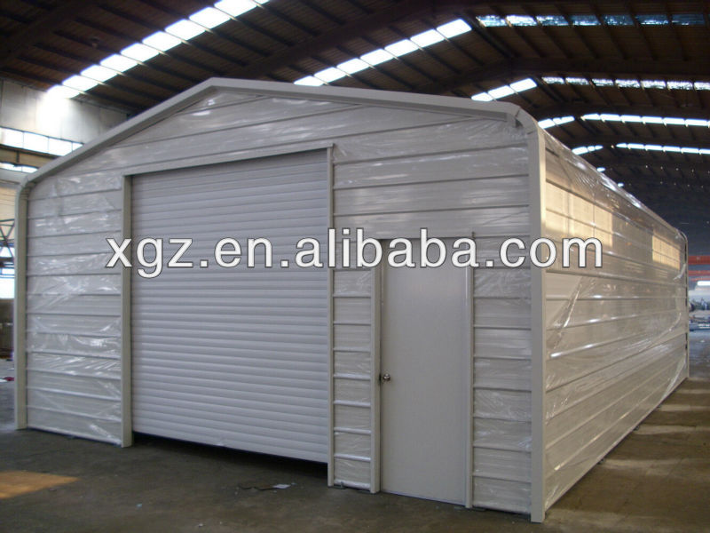 China Prefab Steel Structure Corrugated Steel Sheet Car Garage