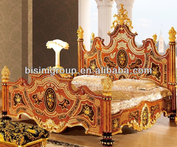 Luxury Bedroom Set Italian Royal Style Wedding Furniture 24k Gold Luxury Bedroom Set Italian Royal Style Wedding Furniture 24k Gold Plated