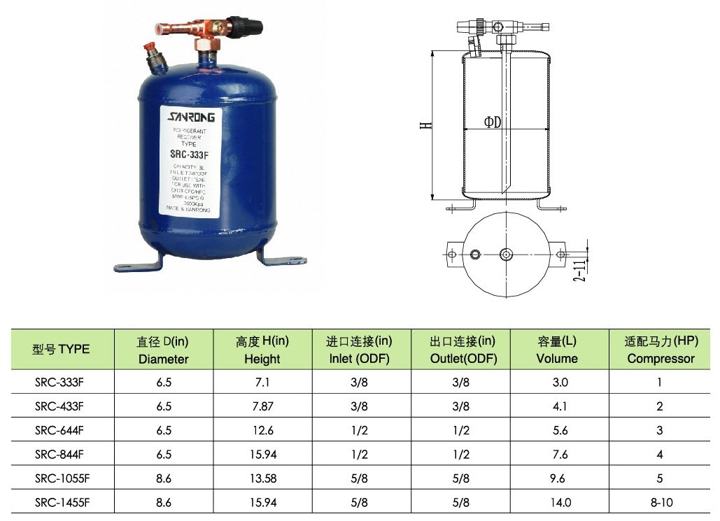 Liquid Receiver For Refrigeration Buy Refrigerant Liquid Receiver