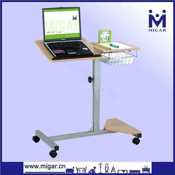 Height Adjustable Laptop Desk Swivel Bedside Table Stand Coffee