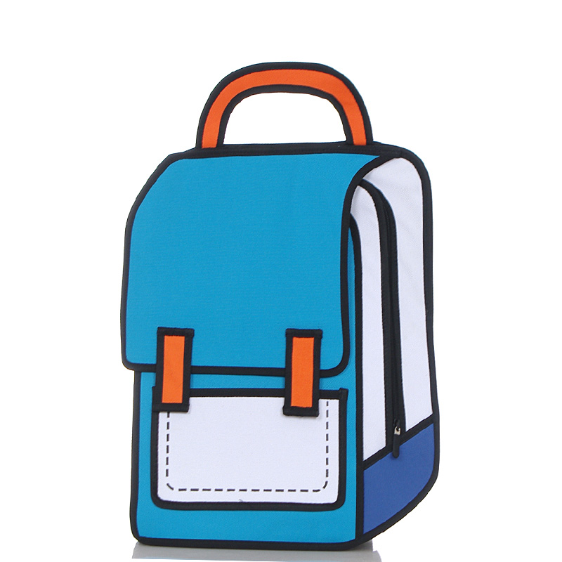 Cute Backpack Kids 2d 3d Cartoon School Bag Buy Cartoon 