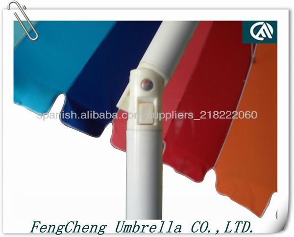 Parasol De Playa De Acero Del Patio Del Marco Del Arco Iris De La Alta