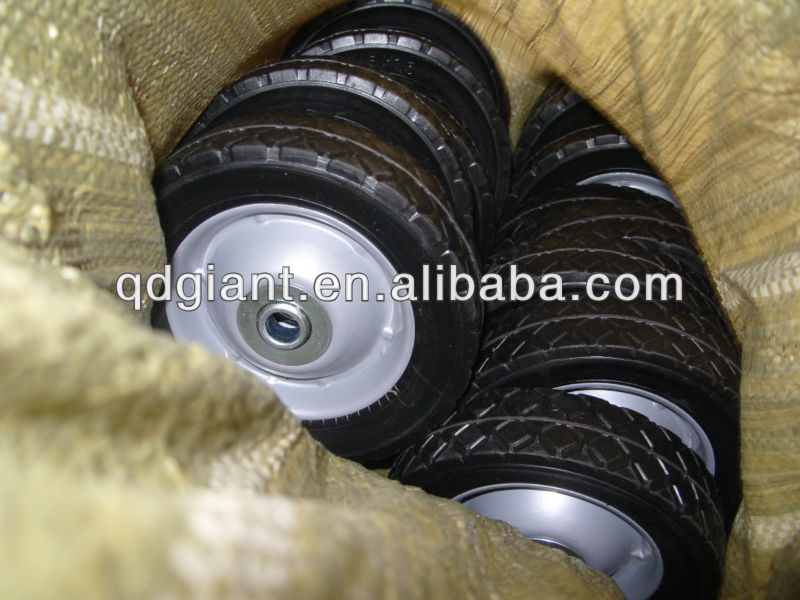 150mm standard rubber wheel with PP rim
