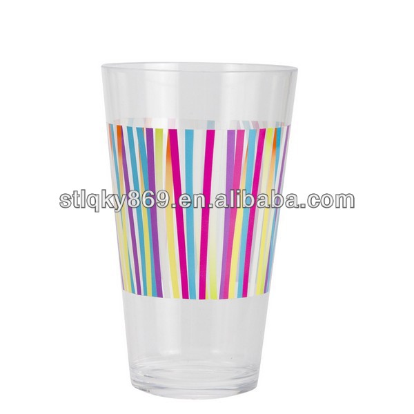 Bulk Drinking Glass Wholesale Drinking Glasses 16oz Colorful Fancy