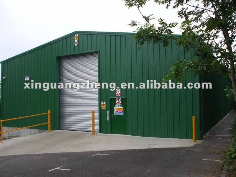 Steel structure prefabricated sandwich panel garage /warehouse/workshop/poultry shed/aircraft/building
