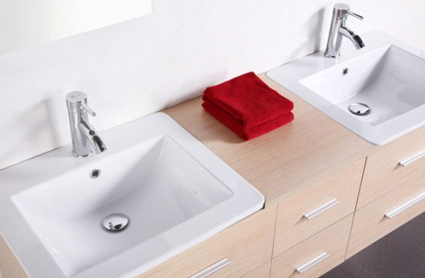 Doble Lavabo Madera Tocador Del Baño,Muebles De Baño - Buy Doble Lavabo