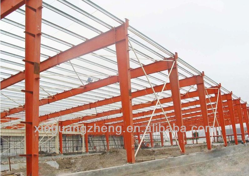 high strength, stiffness toughness steel frame warehouse prefabricated building hangar shed