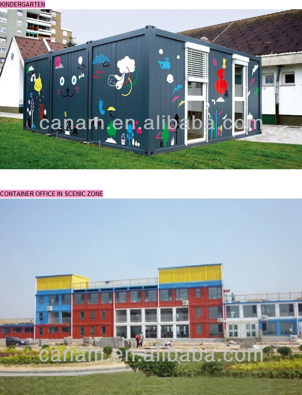 Economic recycle modular homes flatpack office container with ISO9001:2008 certificate TUV certificate