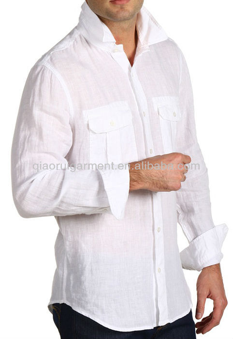 camisa de dois bolsos