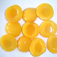 canned yellow peach in light syrup