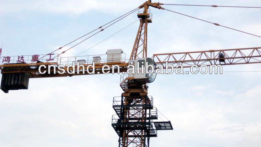 Hongda QTZ125 8t or 10t tower crane high quality with CE