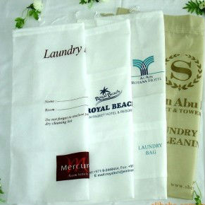 Hotel special white non-woven laundry bag