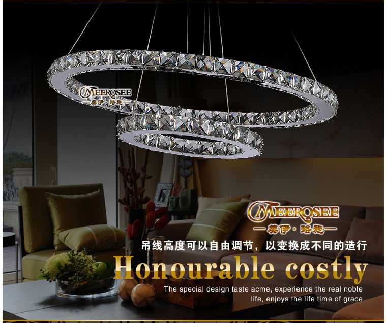 Heißer 2 Ringe Kristall Led Kronleuchter Für Hohe Decken Md8825 - Buy