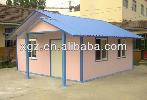 Slop roof steel frame prefabricated residential house