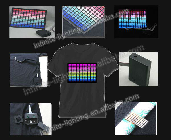 led screen t shirt