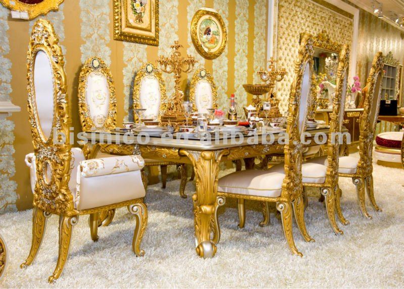 Luxury home dining table set,european classical dining table and ...