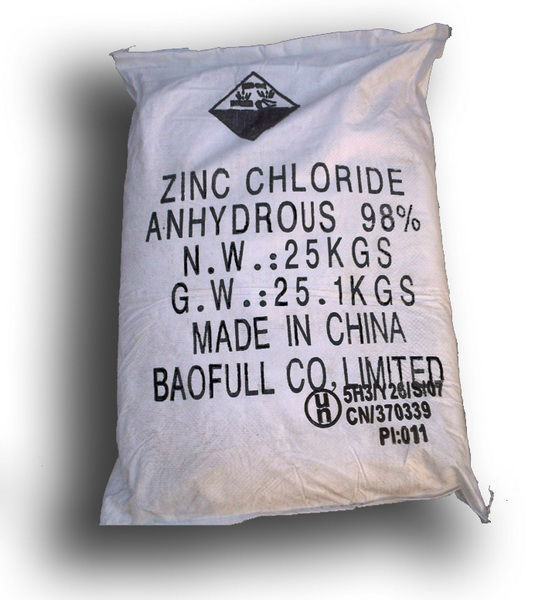 Zinc Chloride 98 Min. Zncl2 For Battery Or Electroplating Zncl2