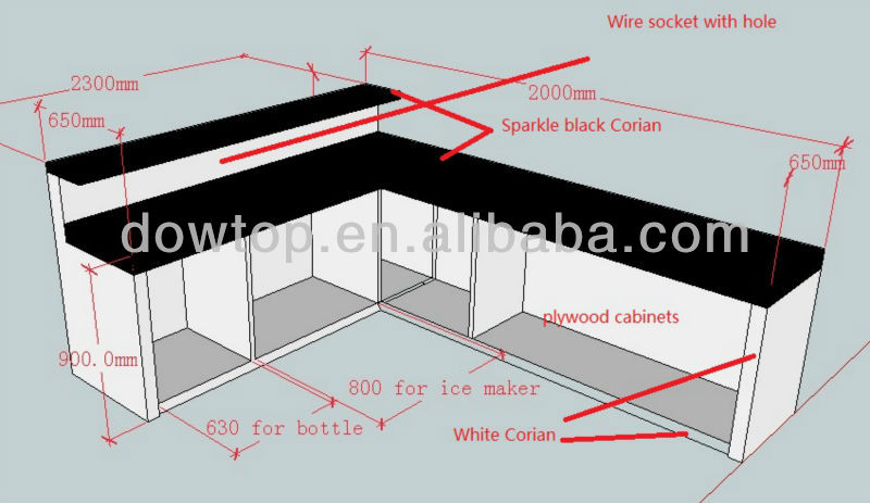 Desain Sederhana Kantor Depan Meja Tulis Meja Resepsi 