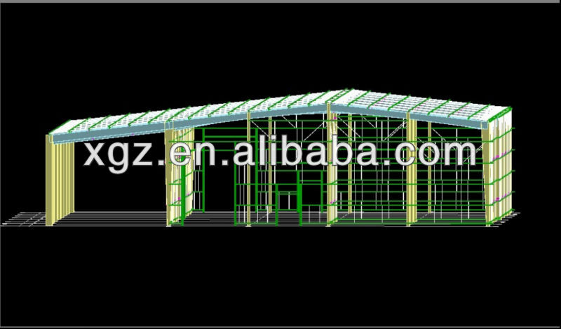 autocad workshop steel structure drawing