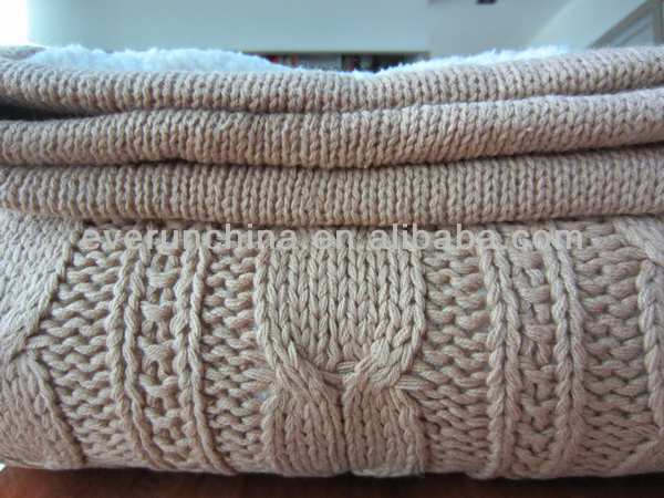 50ci95 00%cotton Chunky Cable Knit Fabric Sweater Fabric Blanket ...
