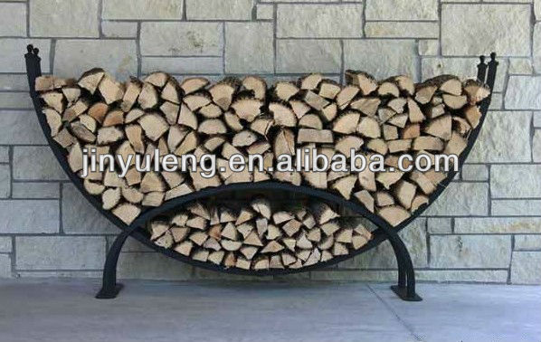 outdoor steel rustic household firewood andirons wood log rack