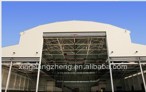 Light steel arch roof structure arch hangar