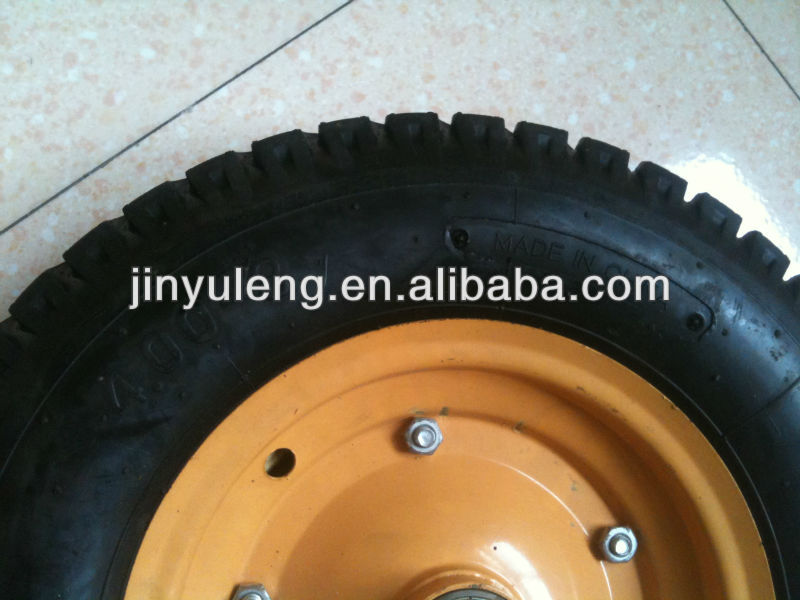 rubber wheels 4.00-8 lug pattern ,4.00-8 pneumatic wheels