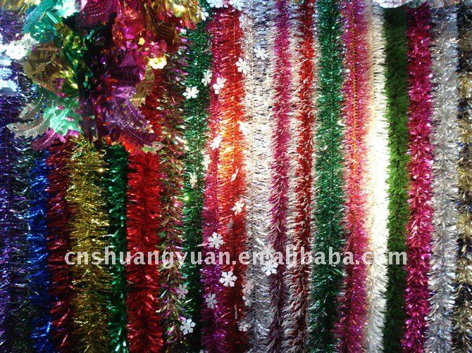 promotional christmas tinsel flower garland buy promotional christmas tinsel flower garland buy