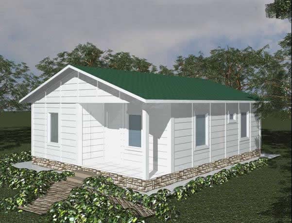low cost prefab small house with sandwich panel