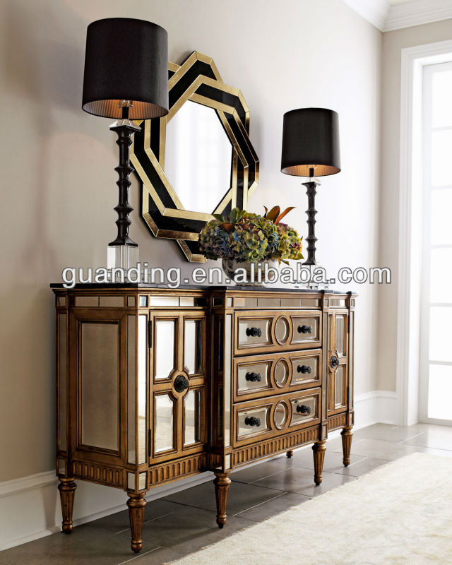 Gold Mirrored Console Buy Mirrored Furniture,Wholesale Mirror