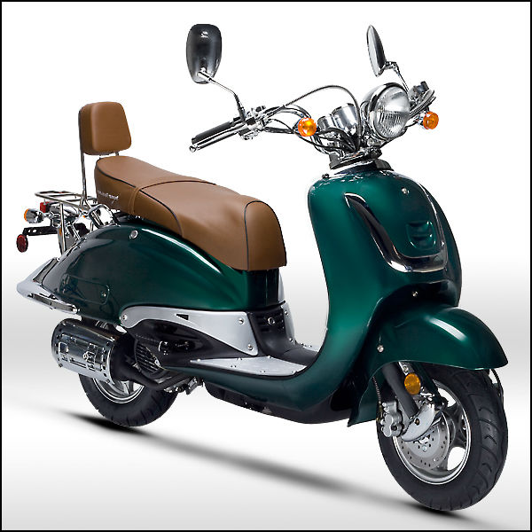 2017 Euro Iv Classical 25km/h And 45km/h Gas Scooter Electric Scooter