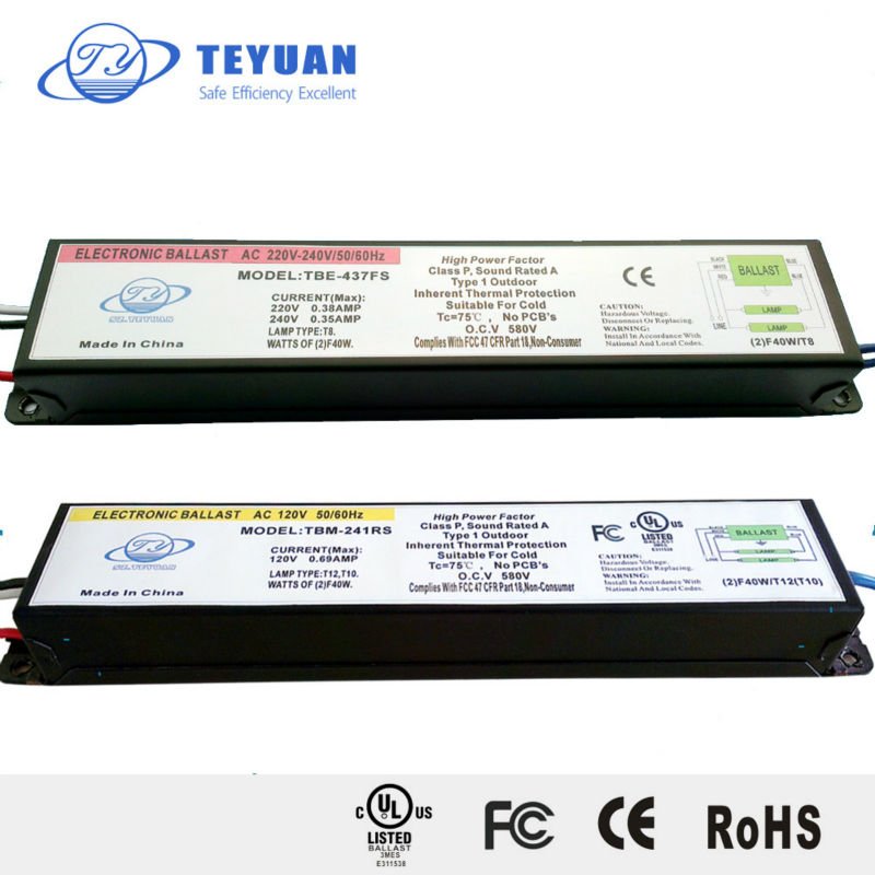 Ballast Fluorescent Lamp 40w,Electronic Ballast For 40 Watt Tubelight