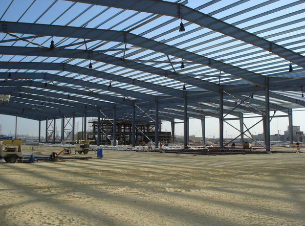 building steel structural steel frame workshop