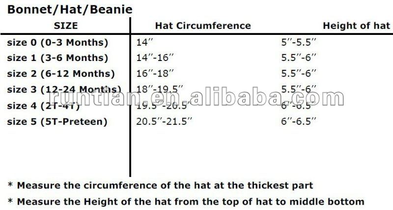 newborn baby hat size