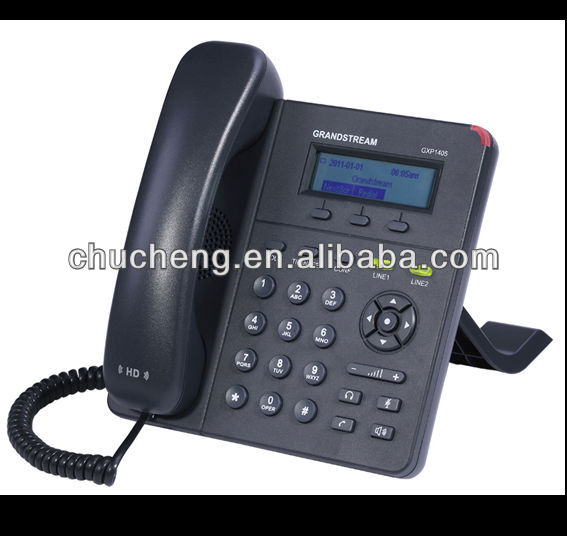 Voip Sip Phone With Poe Gxp1400/1405 2 Line Corded Wall Mounted