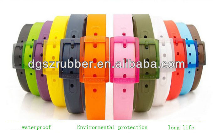 Fashion eco-friendly belt silicone for men