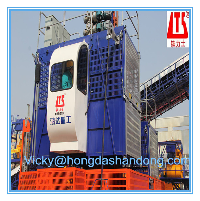 HONGDA 2t With Double Cages SC200 200XP Construction Elevator