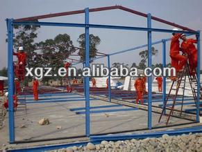 Flat roof steel structure prefabricated house