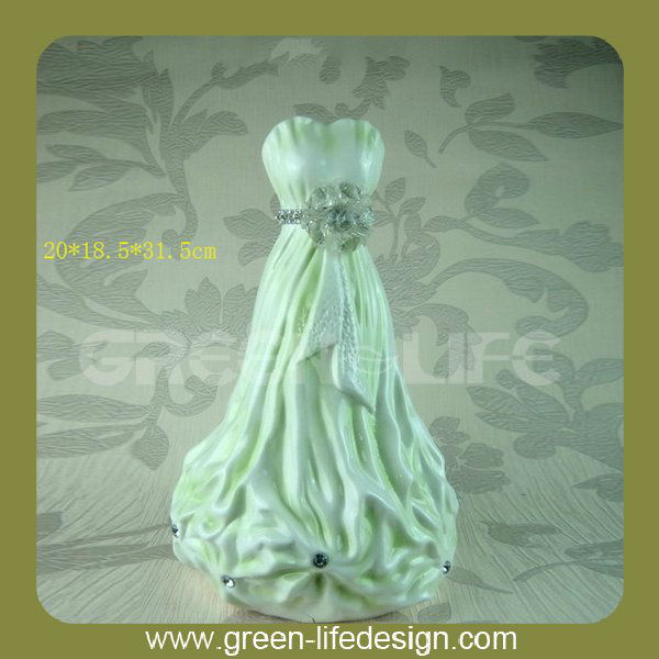 Wedding Dress Shaped Ceramic Modern Vase Buy Modern Vase,Cheap