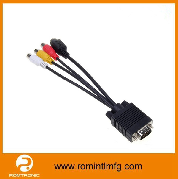 20 Meters 15pin Scart Dvi Thin Flat Rgb Rs232 Wiring ... vga to scart wiring diagram 